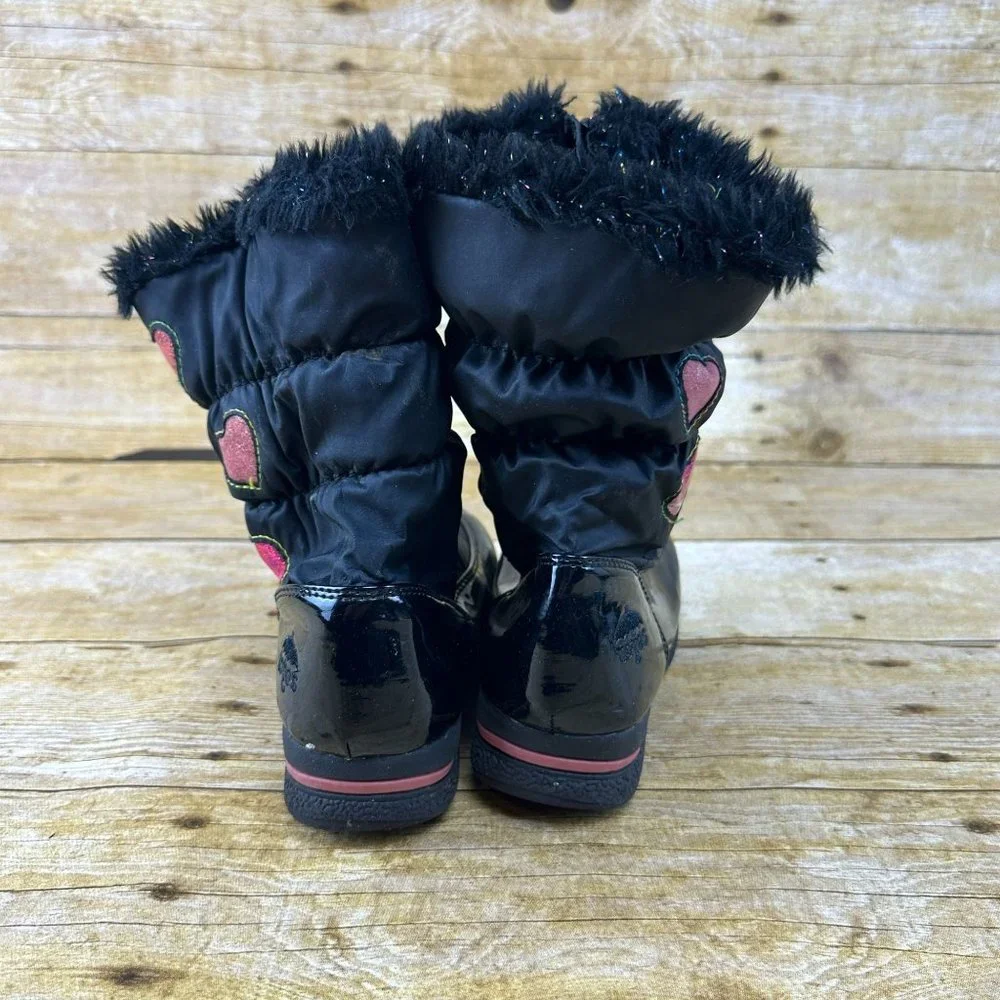 Totes Winter Snow Boots Size 11 Girls Kids Toddler Hearts